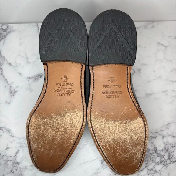 Allen Edmonds Black Cornwallis Oxford Dress Shoes 10.5 - Picture 7 of 9